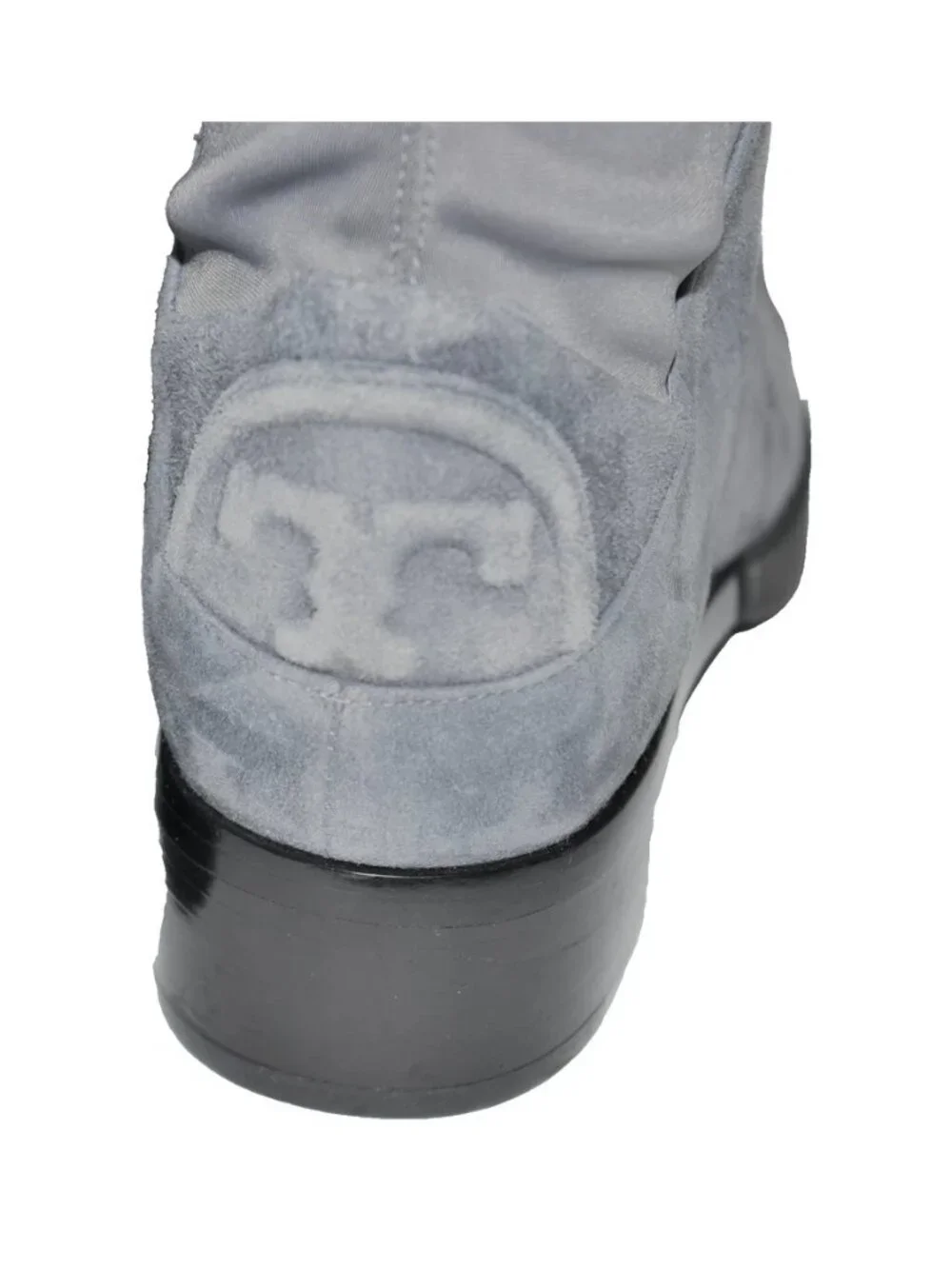 New! Tory Burch 'Caitlin' Over the Knee Boot Fox Gray Suede 5.5 OTK 31444 DD19